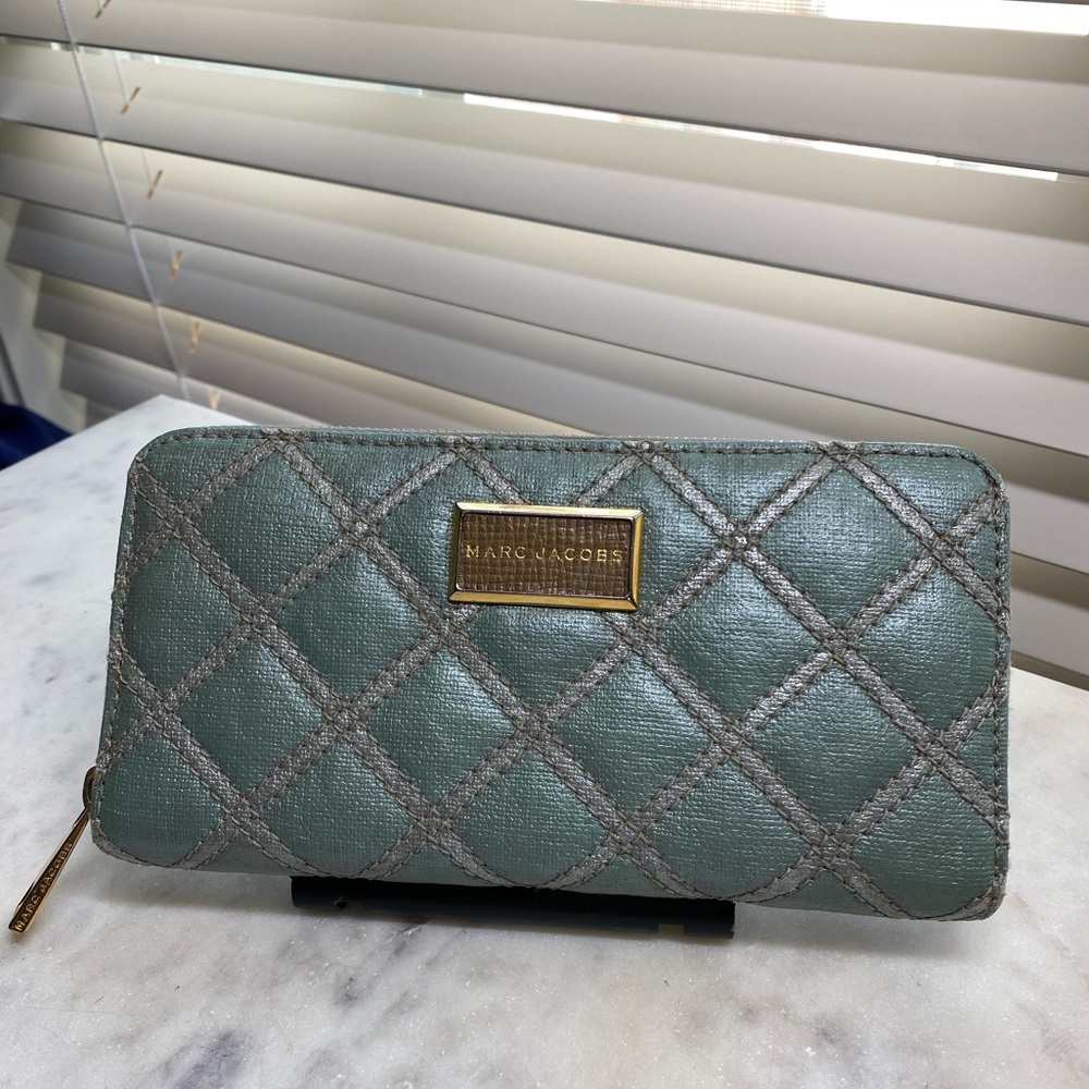 Marc Jacobs Quilted Blue Wallet